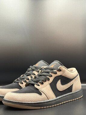 Nike Air Jordan 1 Low SE Shoes Black Olive Gray Mango IB7109-005 Men's Size 11M